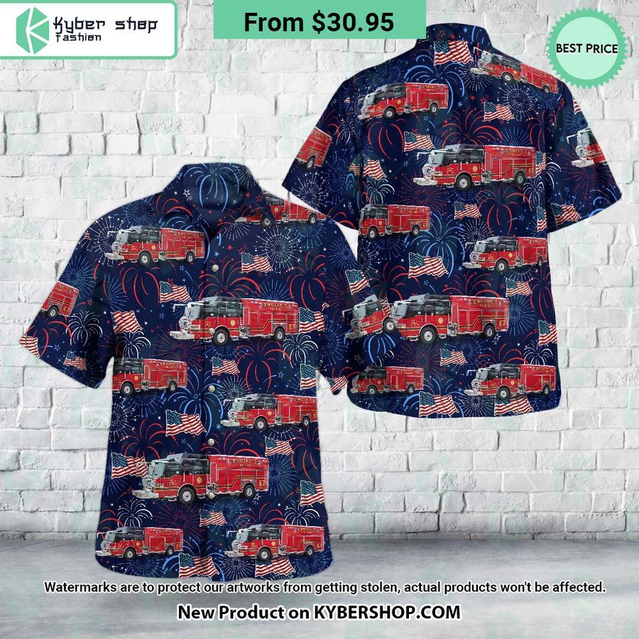 Joplin Missouri Joplin Fire Department 4th Of July Hawaiian Shirt