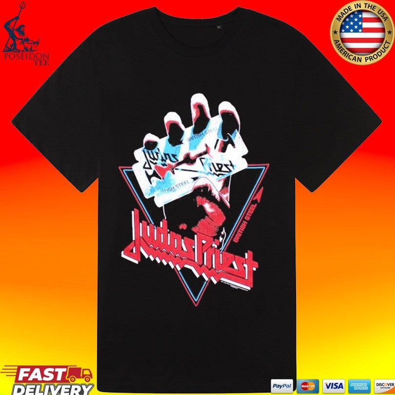 Judas Priest British Steel Hand Triangle T-shirt