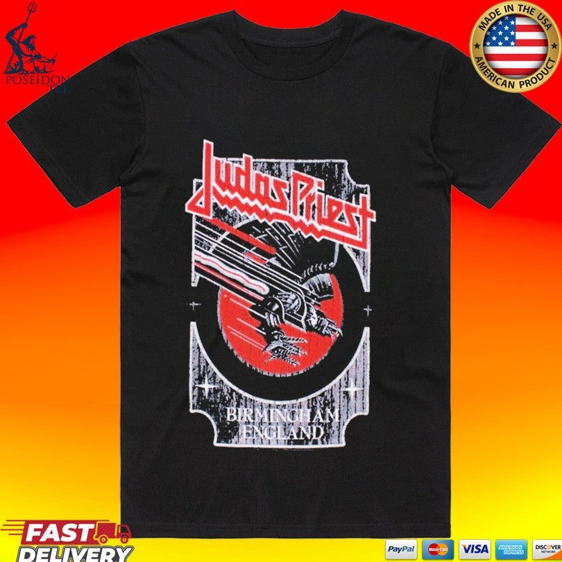 Judas Priest Silver And Red Vengeance T-shirt