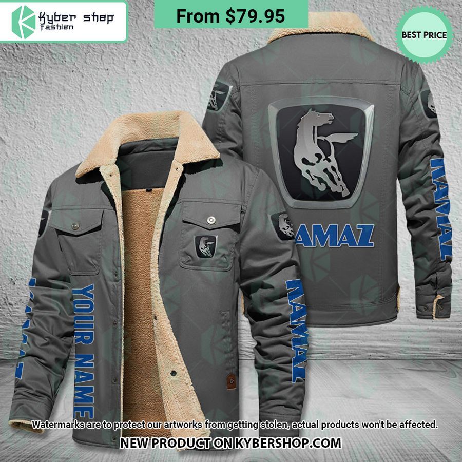 Kamaz CUSTOM Fleece Leather Jacket