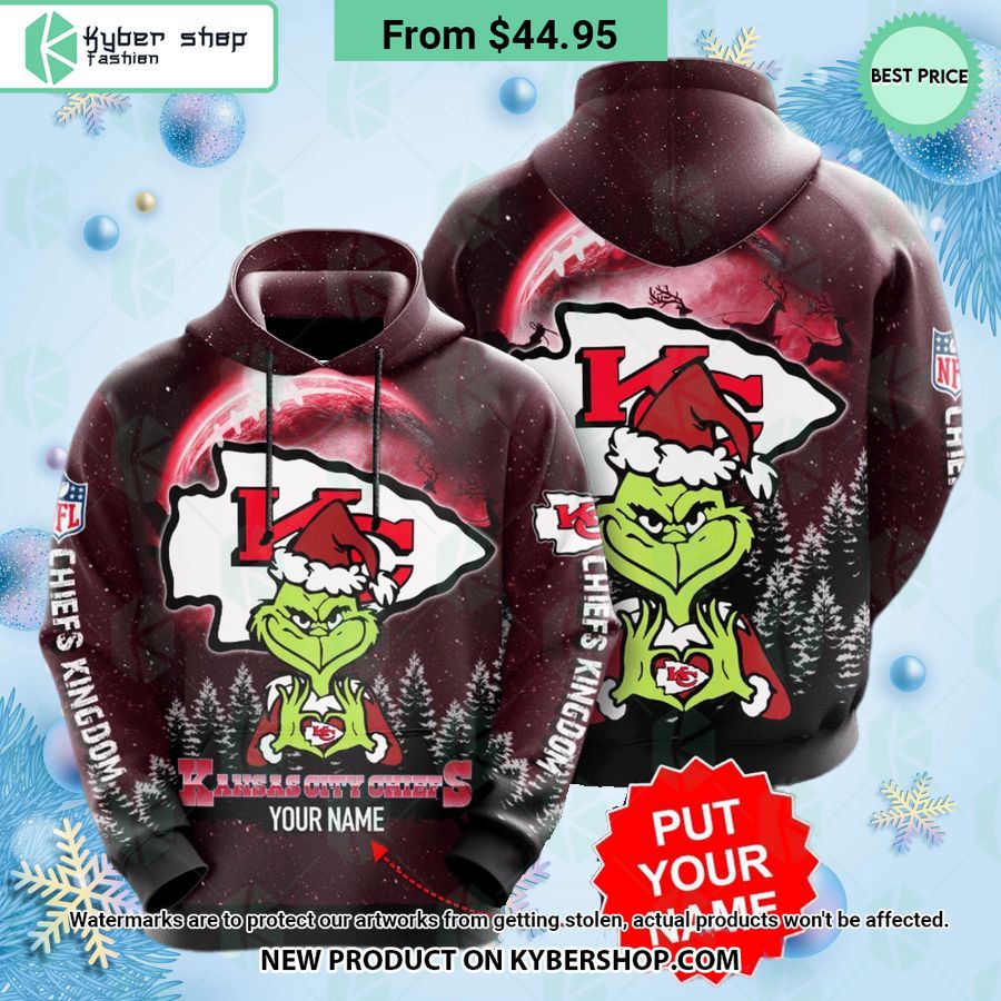 Kansas City Chiefs Grinch CUSTOM Hoodie
