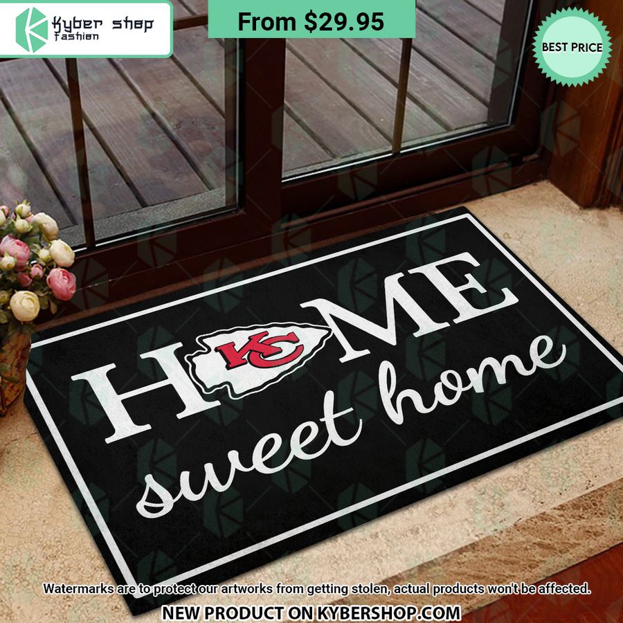 Kansas City Chiefs Home Sweet Home Doormat