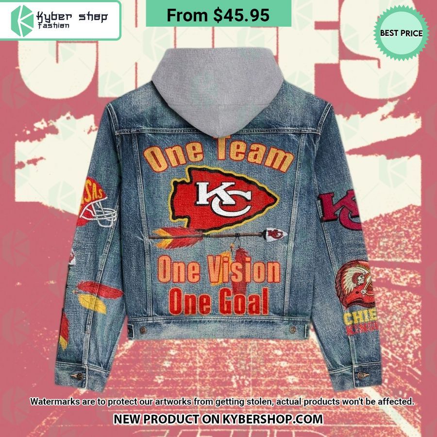 Kansas City Chiefs Hooded Denim Jacket