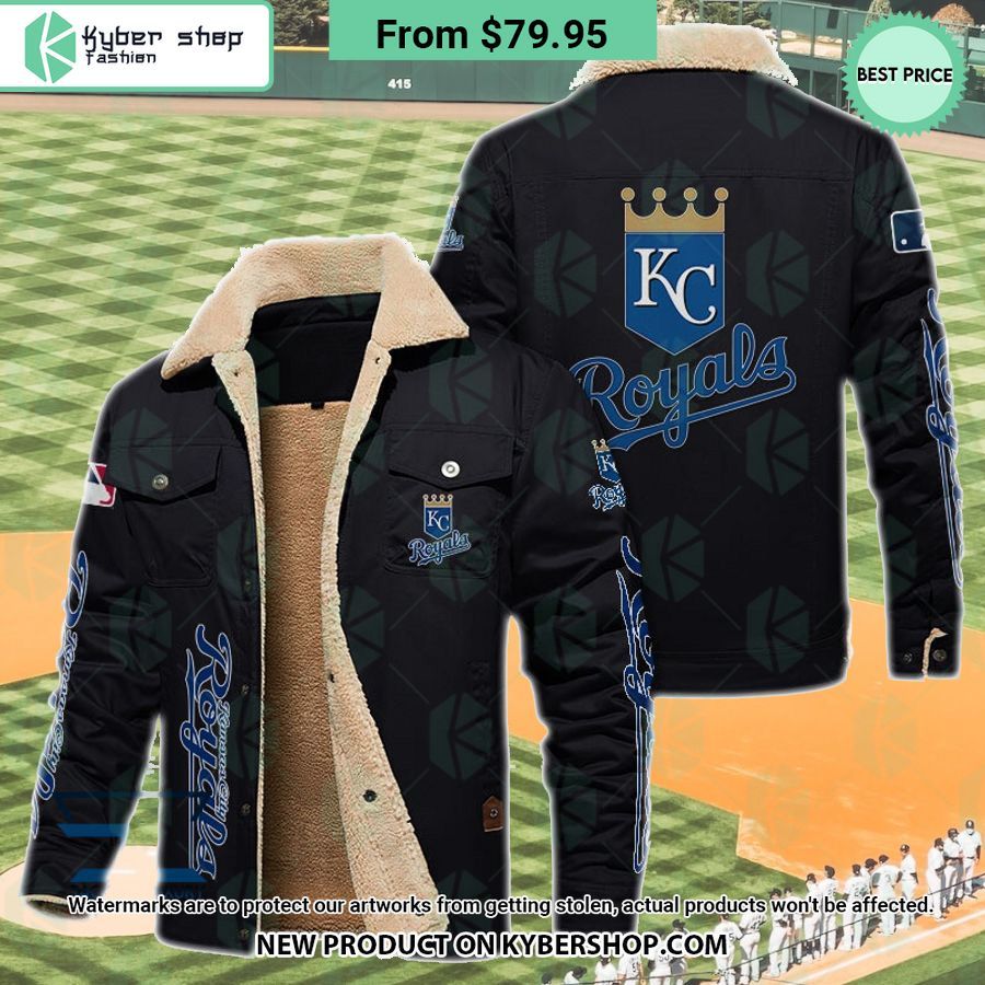Kansas City Royals MLB Fleece Leather Jacket