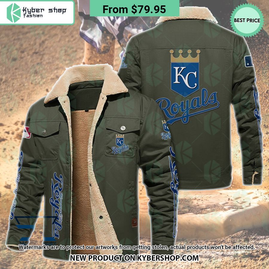 Kansas City Royals MLB Fleece Leather Jacket