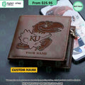 Kansas Jayhawks CUSTOM Leather Wallet