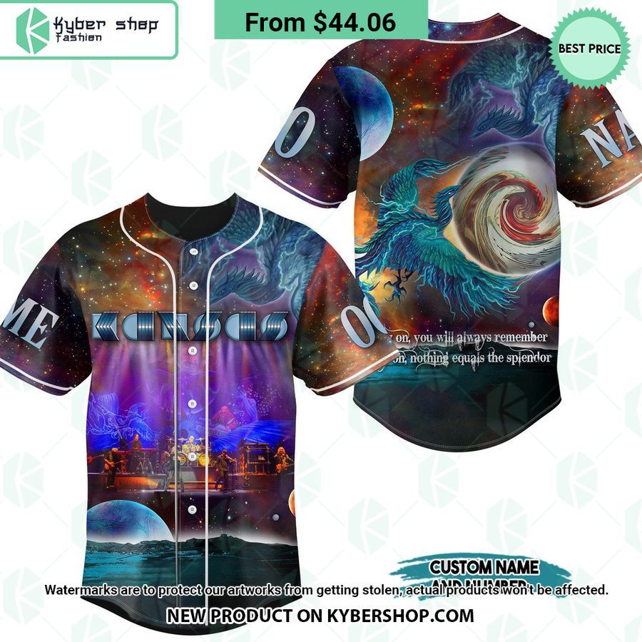 Kansas The Prelude Implicit album CUSTOM Baseball Jersey