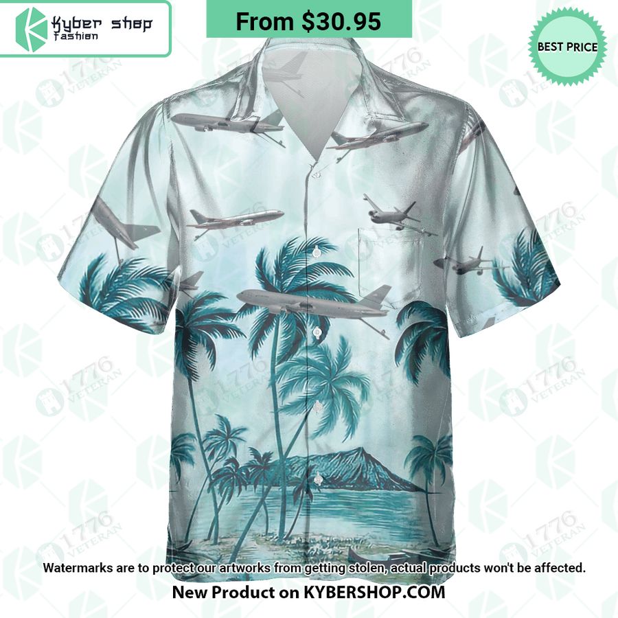 KC-46 Pegasus Palm Hawaiian Shirt