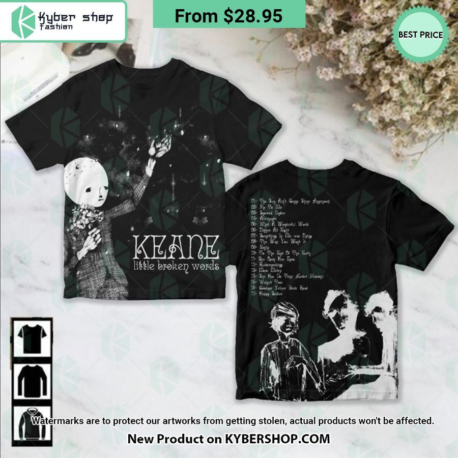 Keane Little Broken Words Album Shirt