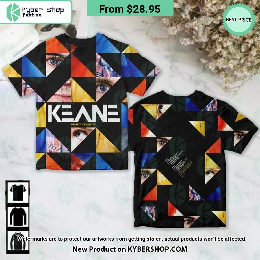 Keane Perfect Symmetry Album Shirt