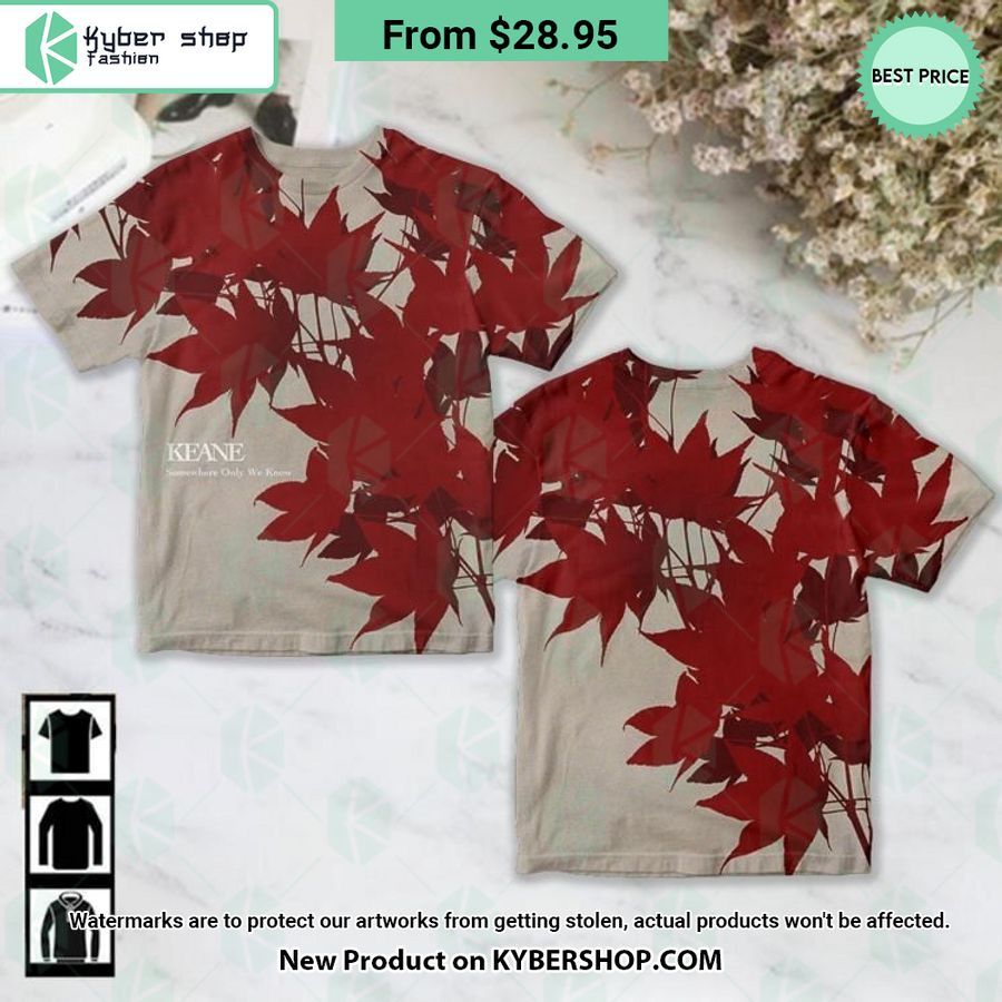 Keane Somewhere Only We Know Album Shirt