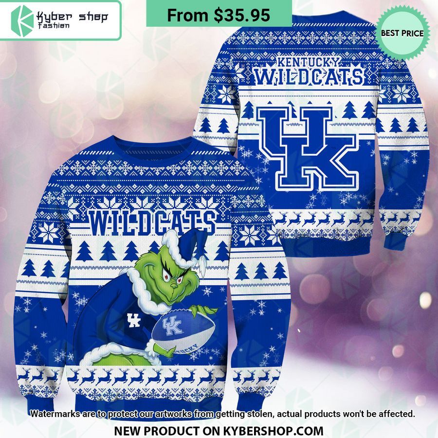 Kentucky Wildcats Grinch Christmas Sweater