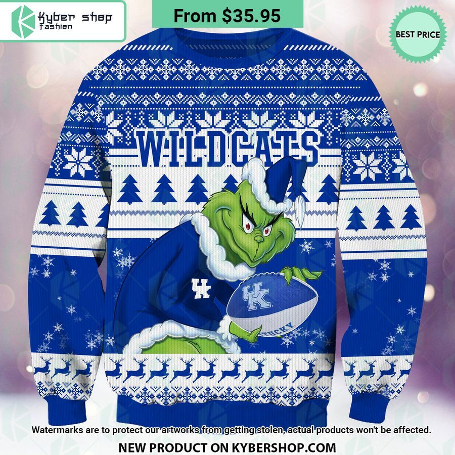 Kentucky Wildcats Grinch Christmas Sweater