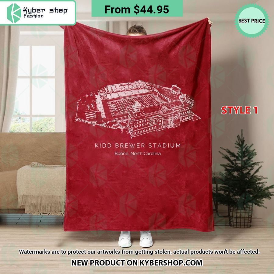 Kidd Brewer Stadium Appalachian State Mountaineers Blanket