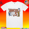 Knicks In 5 Ny Basketball Street Art Graphic T-shirt