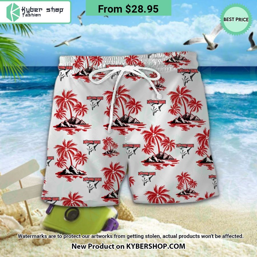 Kolner Haie logo Hawaiian Shirt and Shorts