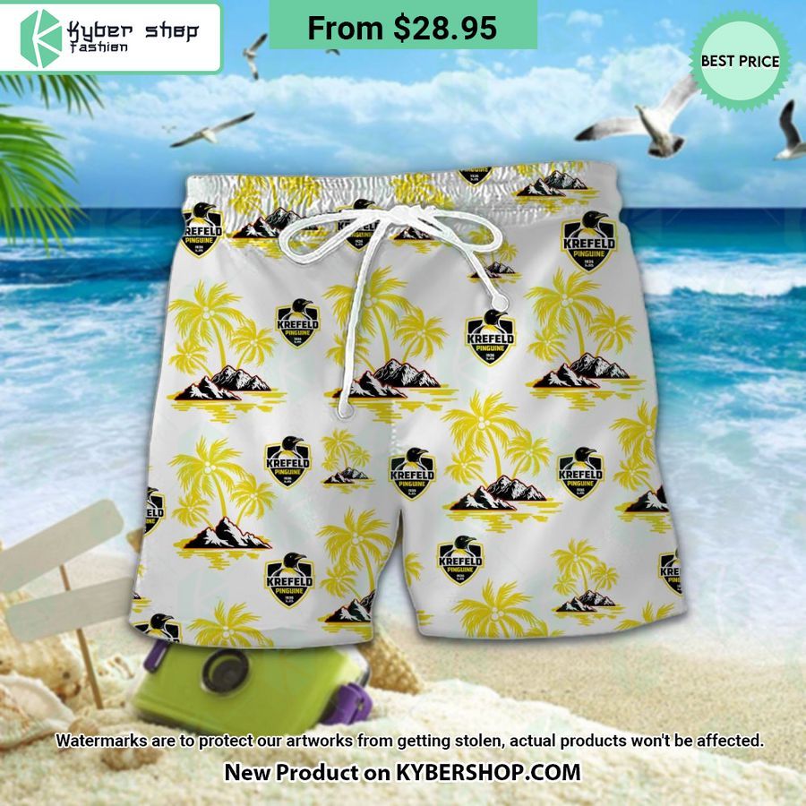 Krefeld Pinguine logo Hawaiian Shirt and Shorts