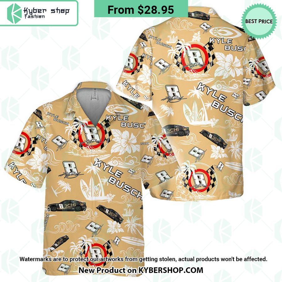Kyle Busch NASCAR 2023 3CHI Racing Hawaiian Shirt