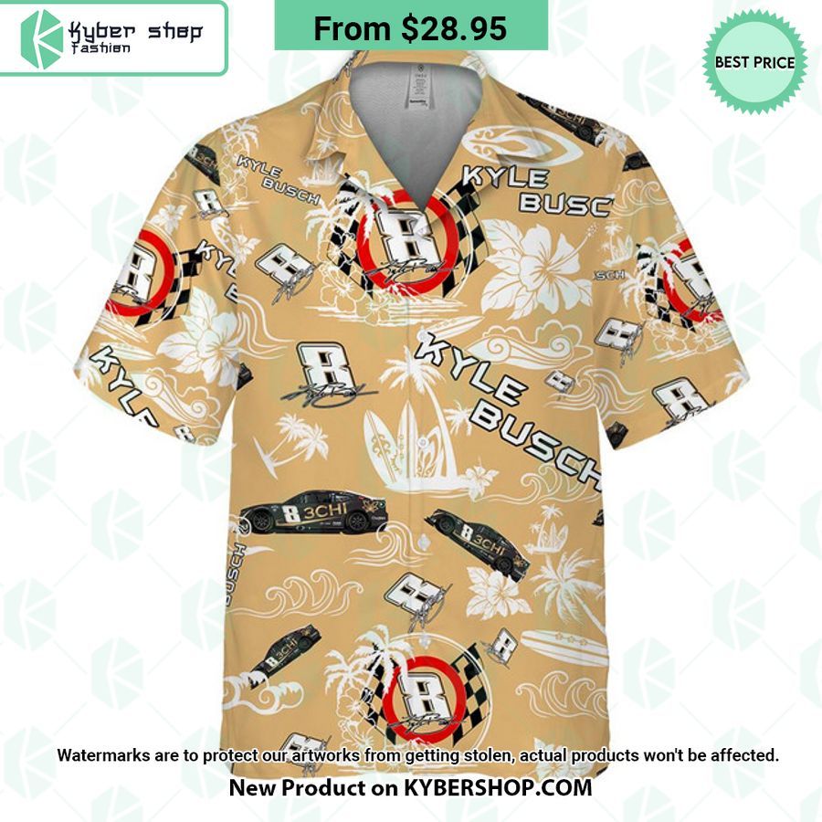Kyle Busch NASCAR 2023 3CHI Racing Hawaiian Shirt