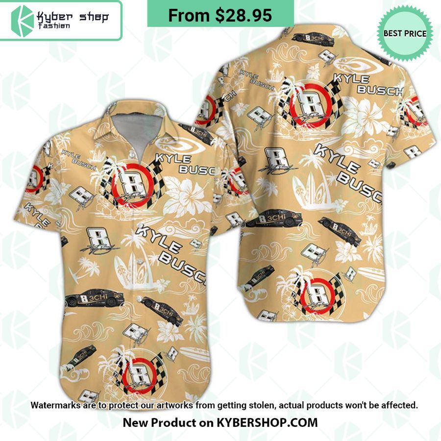 Kyle Busch NASCAR 2023 3CHI Racing Hawaiian Shirt