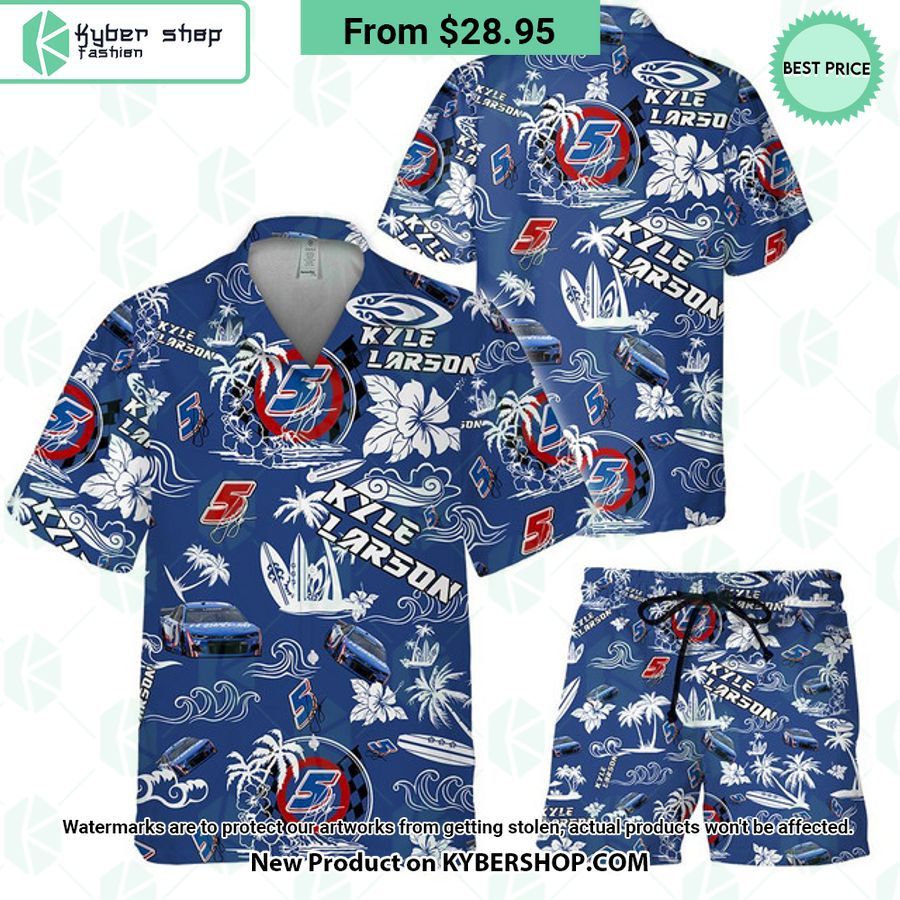 Kyle Larson NASCAR Racing Hawaiian Shirt