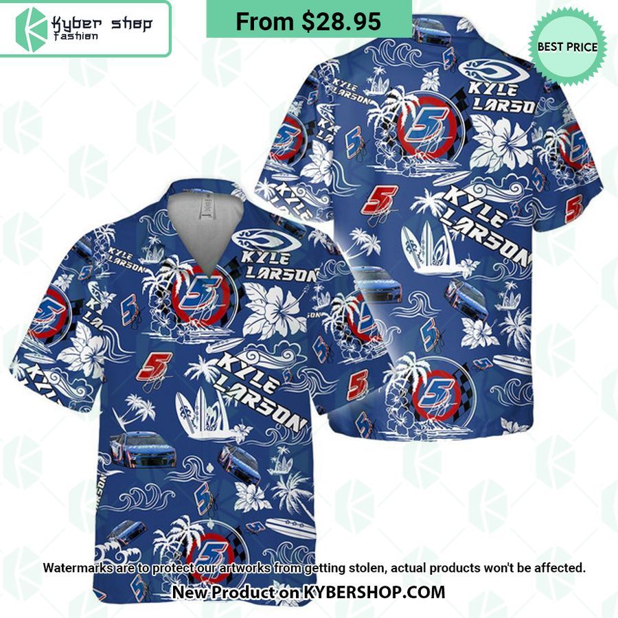 Kyle Larson NASCAR Racing Hawaiian Shirt