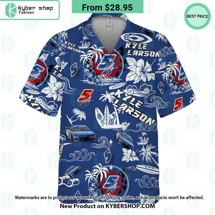 Kyle Larson NASCAR Racing Hawaiian Shirt