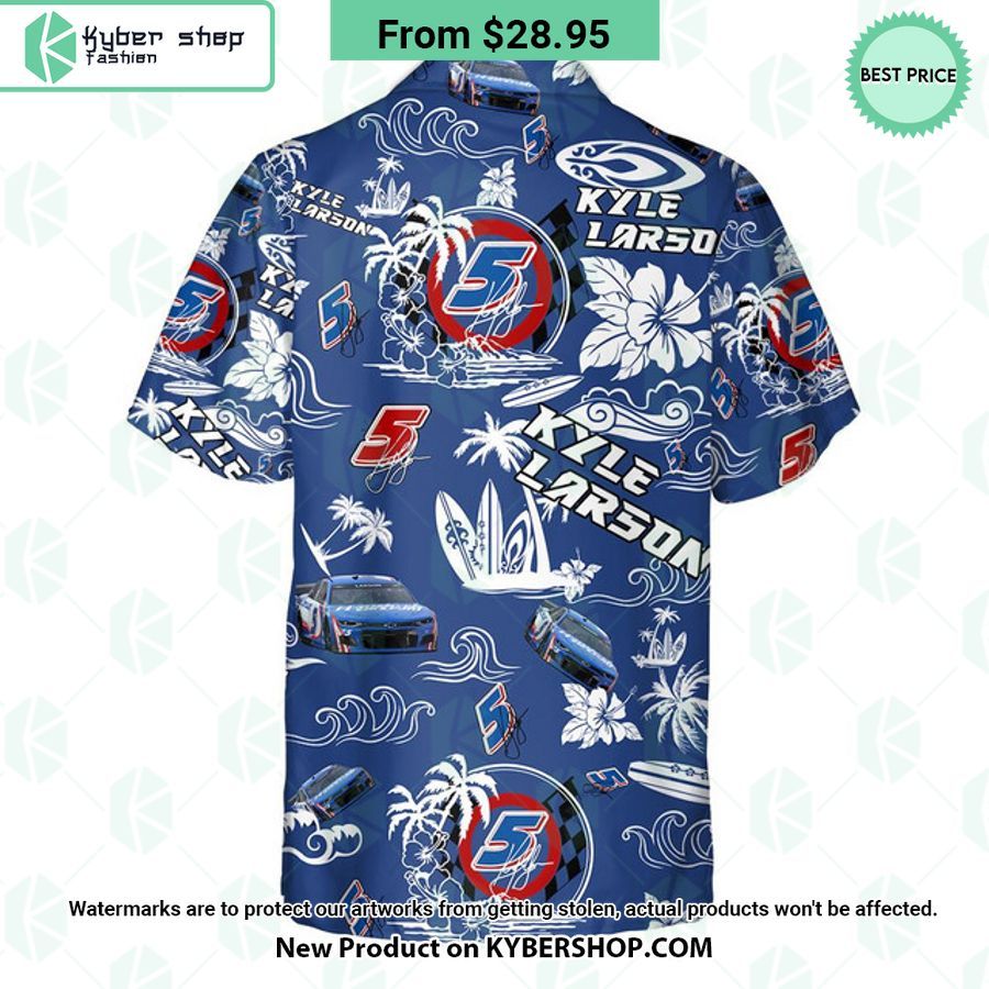 Kyle Larson NASCAR Racing Hawaiian Shirt