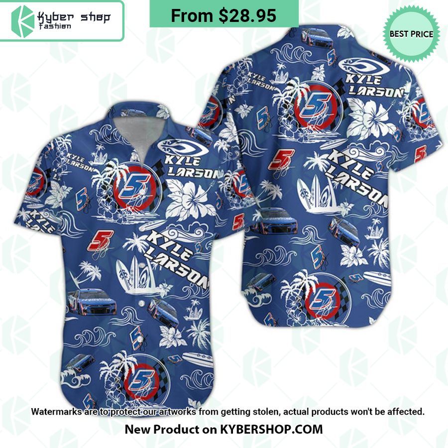 Kyle Larson NASCAR Racing Hawaiian Shirt