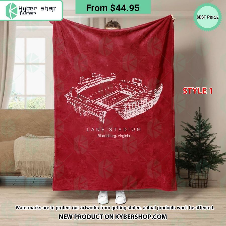 Lane Stadium Virginia Tech Hokies Blanket