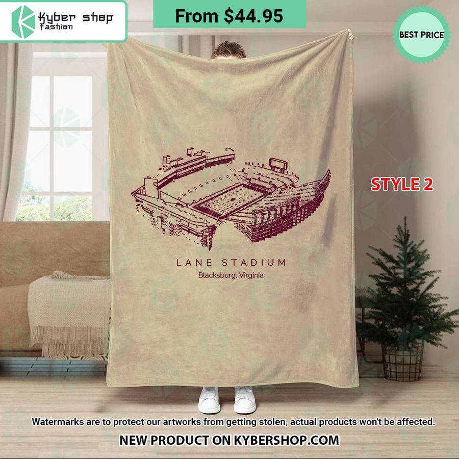 Lane Stadium Virginia Tech Hokies Blanket
