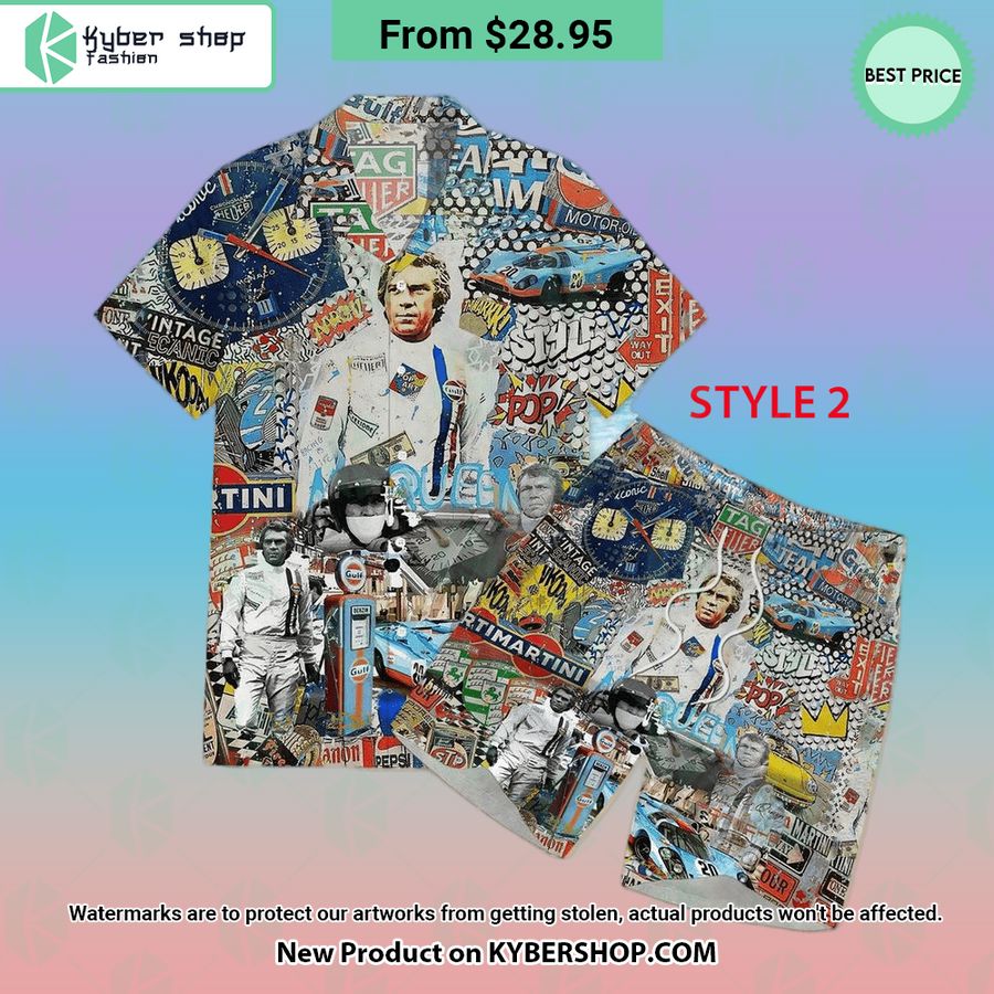 Le Mans Racing Cars Hawaiian Shirt Shorts