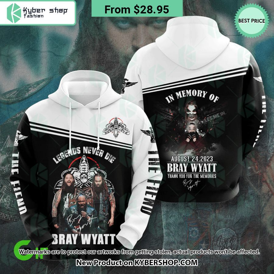 Legends Never Die Bray Wyatt Signature Hoodie