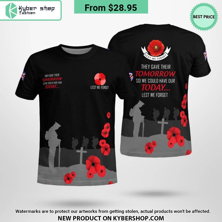 Lest We Forget Shirt, Hoodie