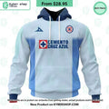 LIGA MX Cruz Azul 2023 2024 Away CUSTOM Hoodie