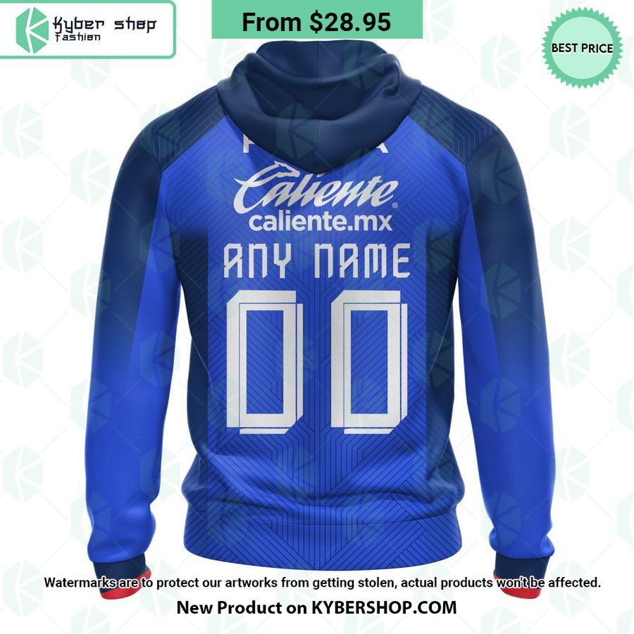 LIGA MX Cruz Azul 2023 2024 Home CUSTOM Hoodie