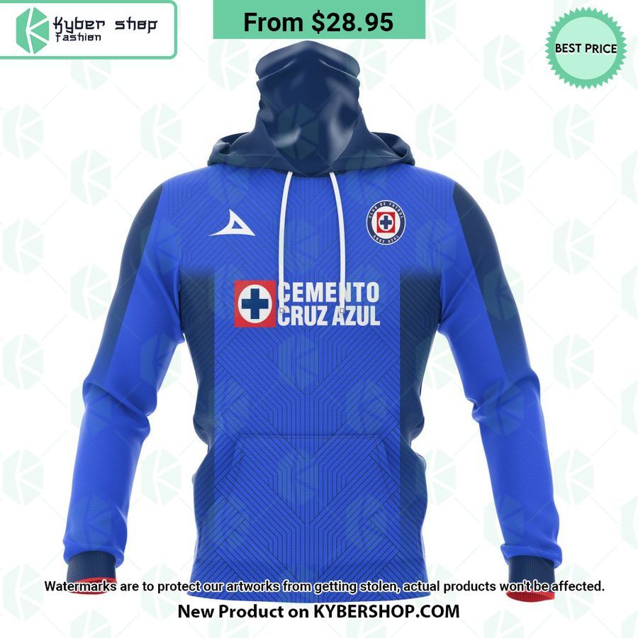 LIGA MX Cruz Azul 2023 2024 Home CUSTOM Hoodie