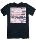 Lines Pattern Happy Style T-Shirt