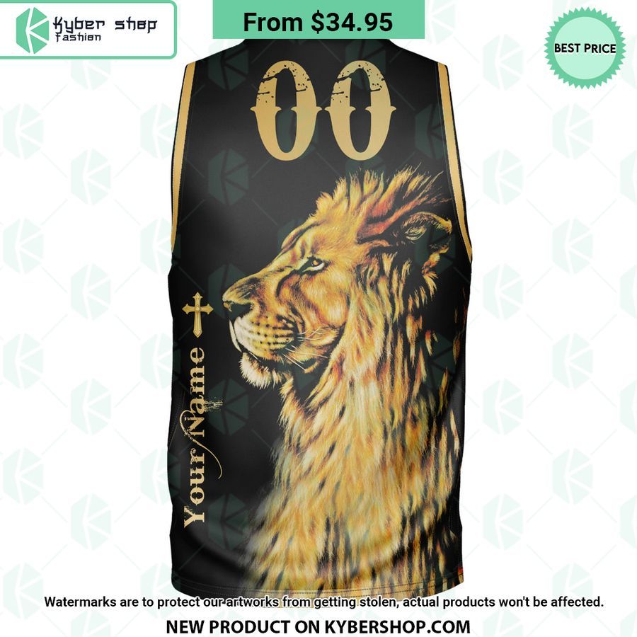 Lion Faith Over Fear CUSTOM Basketball Jersey