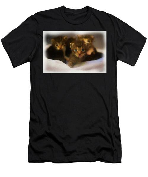 Litter Of Kittens - Painting T-Shirt