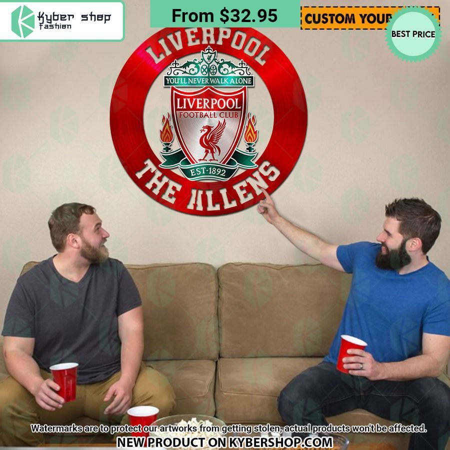 Liverpool FC CUSTOM Metal Sign