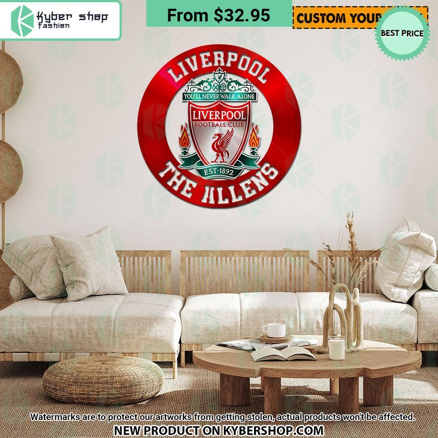 Liverpool FC CUSTOM Metal Sign