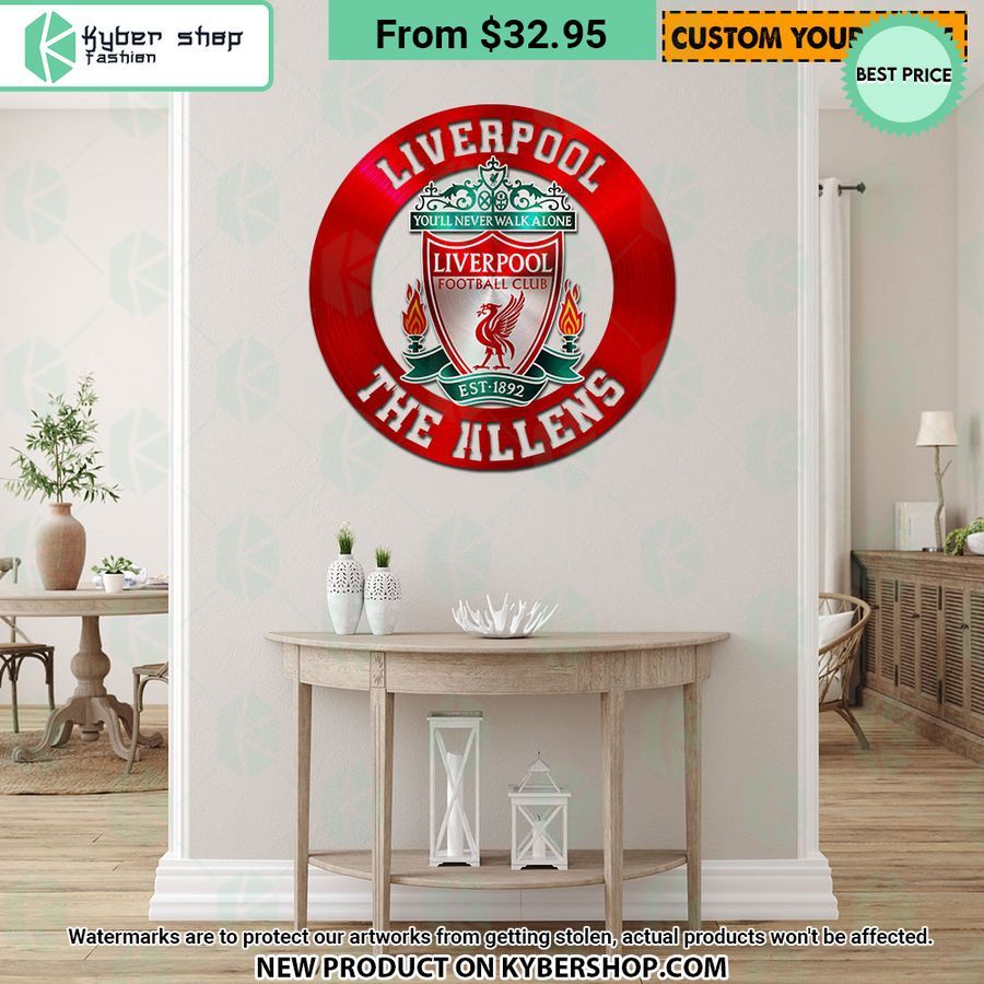 Liverpool FC CUSTOM Metal Sign