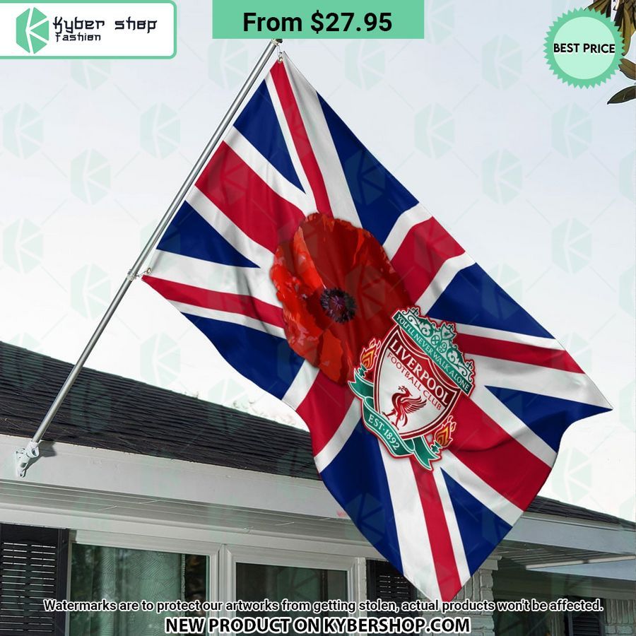 Liverpool FC Remembrance day Flag