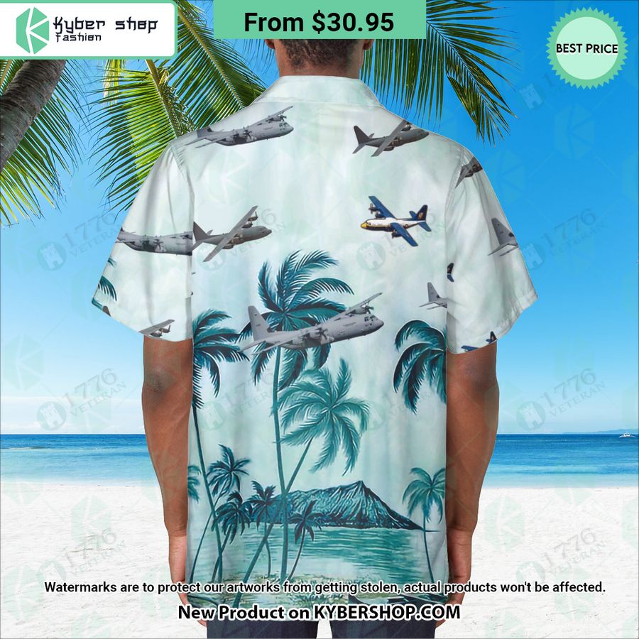 Lockheed C-130 Hercules Palm Hawaiian Shirt
