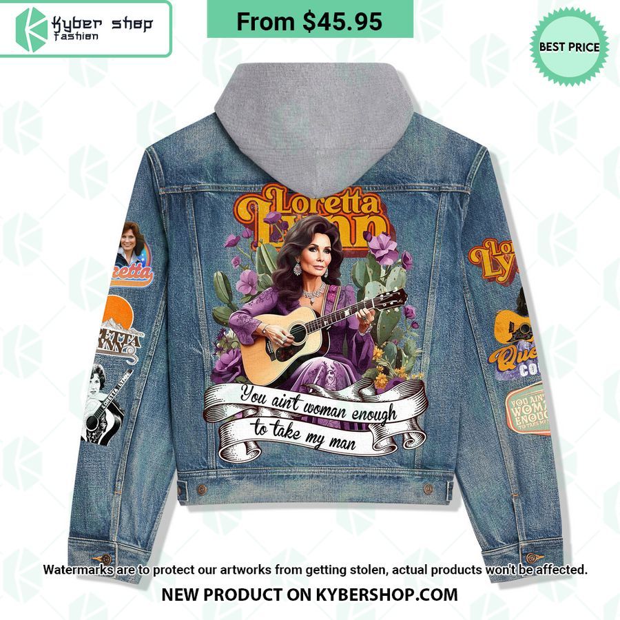 Loretta Lynn Hooded Denim Jacket