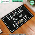 Los Angeles Dodgers Baltimore Ravens Home Sweet Home Doormat