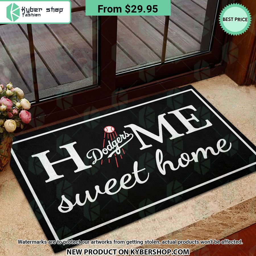 Los Angeles Dodgers Home Sweet Home Doormat