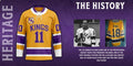 Los Angeles Kings Heritage Concepts team logo Hockey Jersey