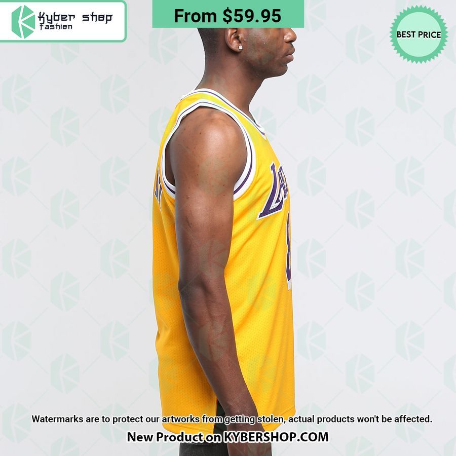 Los Angeles Lakers Kobe Bryant 8 Yellow Basketball Jersey